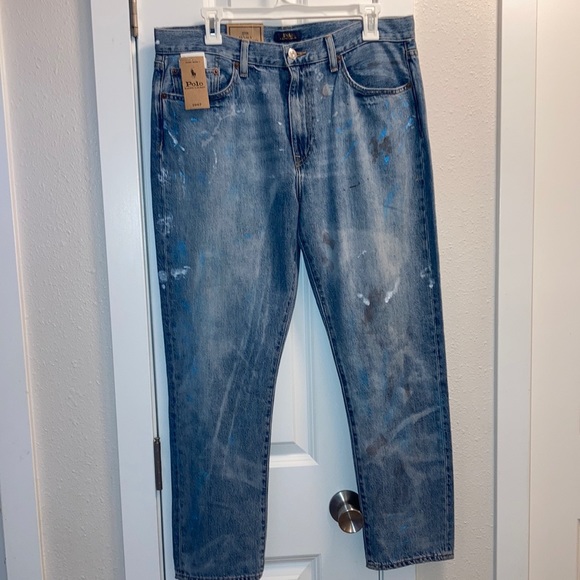 Polo Ralph Lauren Denim - NWT Polo Ralph Lauren Avery Boyfriend Paint Splatter Jeans Size 30
